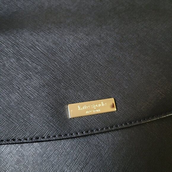 USED ONCE KATE SPADE GENUINE LEATHER CROSSBODY BLACK BAG - Picture 5 of 16